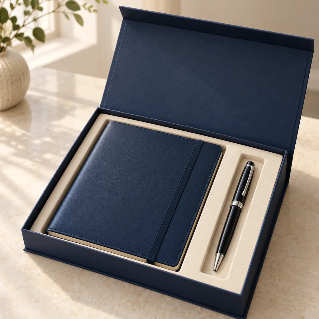 Executive Diary & Pen Gift Set — AI-generated representative image