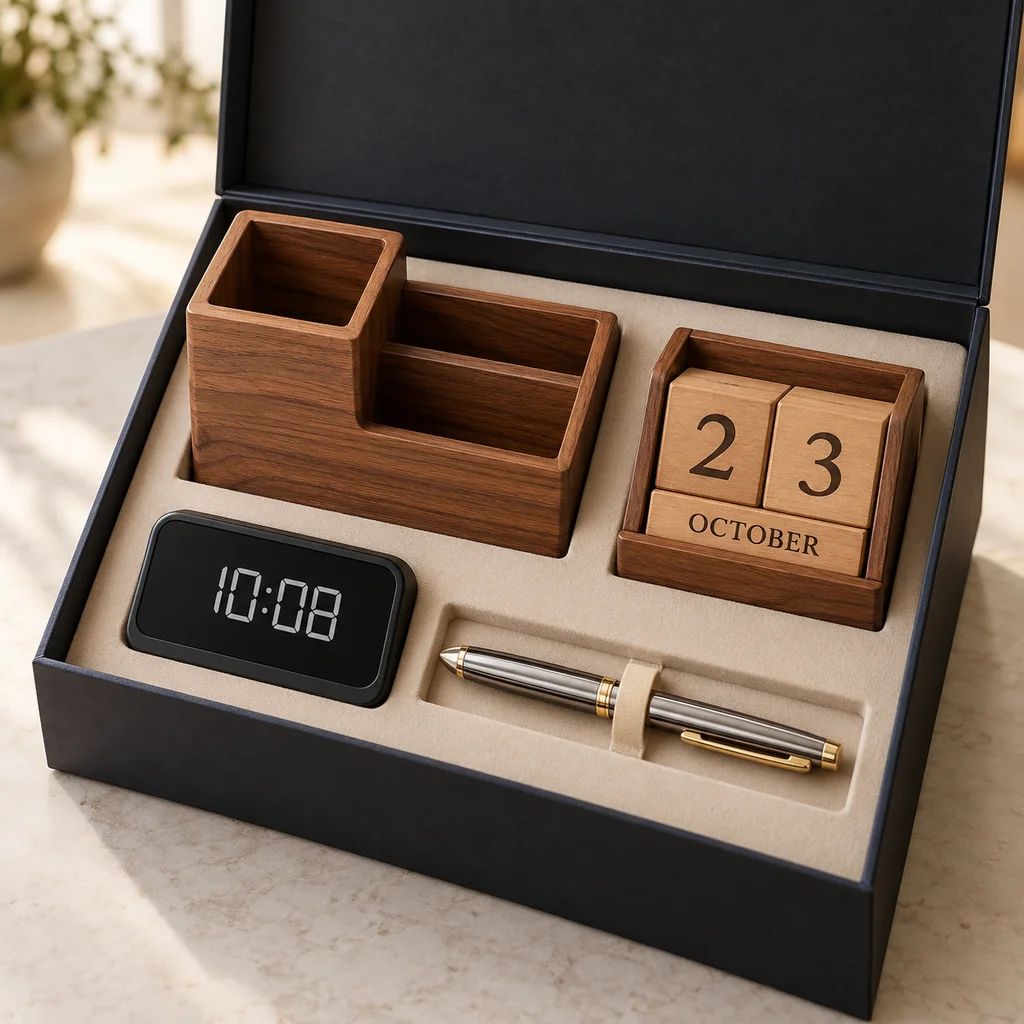 Premium Desk Essentials Gift Set — main view, AI-generated representative image